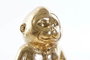 DKD Home Decor Figura Resina Mono Hoja Dorado