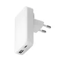 Dbramante1928 CHSLEUWH7199 Adaptador de Corriente Universal 45W Delgado, 1 Puerto USB-C y 1 Puerto USB 3.2, Blanco - Cargador para Dispositivos Móviles