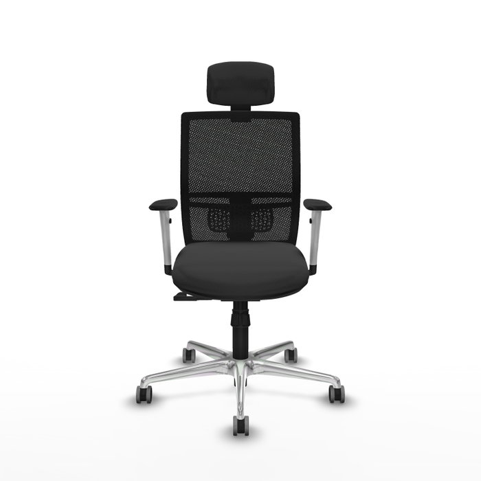 PIQUERAS Y CRESPO Silla de oficina Yunquera con mecanismo Sincro, Gris oscuro y Negro PIQUERAS Y CRESPO Silla de oficina Yunquera con mecanismo Sincro, Gris oscuro y Negro