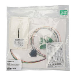 EFB Elektronik Cassette de empalme precableada con pigtails de colores SC/APC OS2