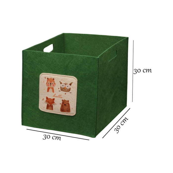 Aberto Design 6254 Organizador de Escritorio de Fieltro Verde, 30 x 30 x 31