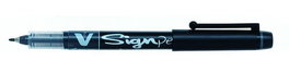 Pilot Rotulador Signpen punta fieltro fina trazo 0,6mm negro