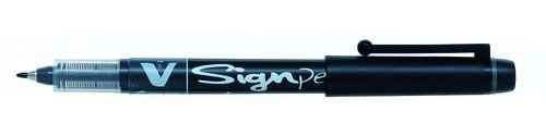 Pilot Rotulador Signpen punta fieltro fina trazo 0,6mm negro Pilot Rotulador Signpen punta fieltro fina trazo 0,6mm negro