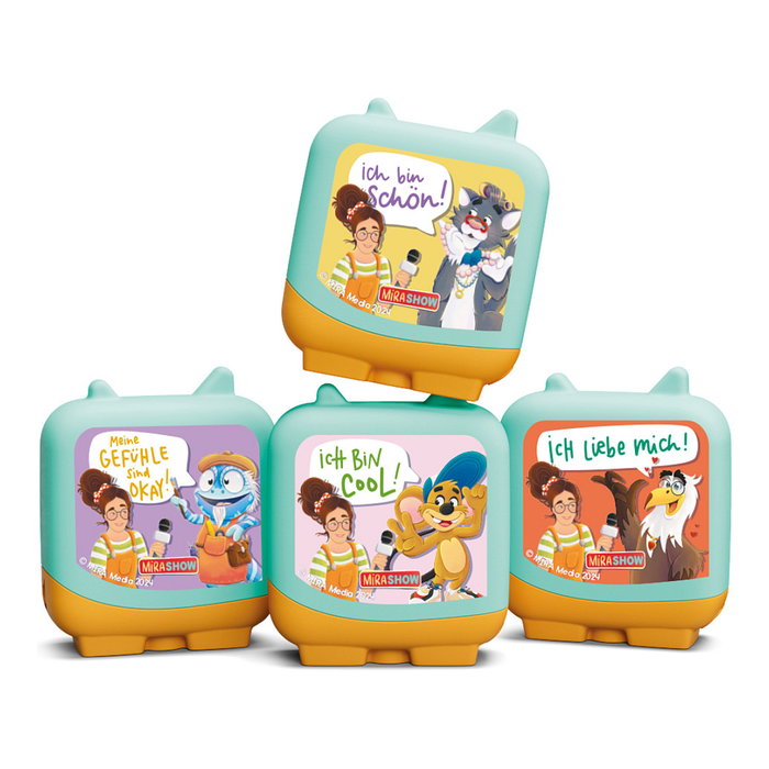 Tonies CT MIRA & das fliegende Haus - Conjunto de 4 juguetes musicales para niños, 5+ años, Multicolor