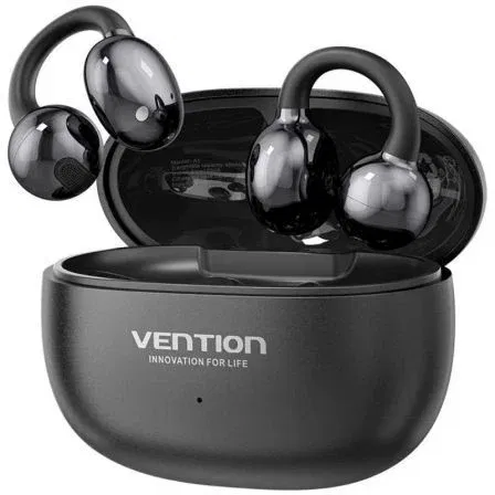 Vention Auriculares Bluetooth Echo Clip A11 Pro con Estuche de Carga, Autonomía 6h, Bluetooth 6.0, USB-C, Negro, NBWB0-PH Vention Auriculares Bluetooth Echo Clip A11 Pro con Estuche de Carga, Autonomía 6h, Bluetooth 6.0, USB-C, Negro, NBWB0-PH