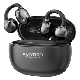 Vention Auriculares Inalámbricos Bluetooth Deportivos Clip-On Echo Clip A11 Pro con Estuche de Carga - Negro, Autonomía 6h, Bluetooth 6.0