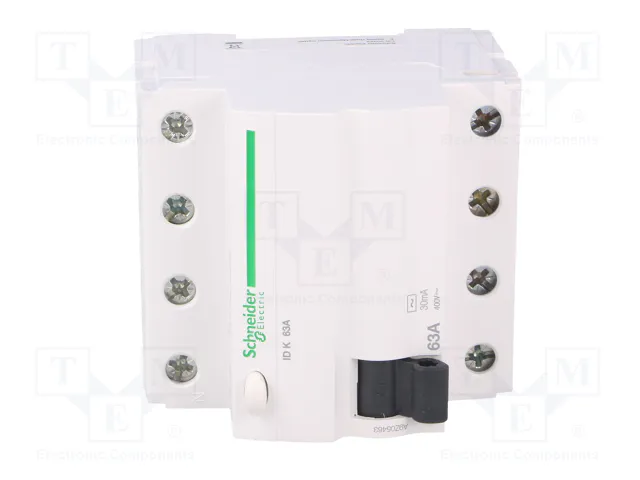 SCHNEIDER ELECTRIC Interruptor diferencial ACTI9 RCD 63A 30mA 4 polos