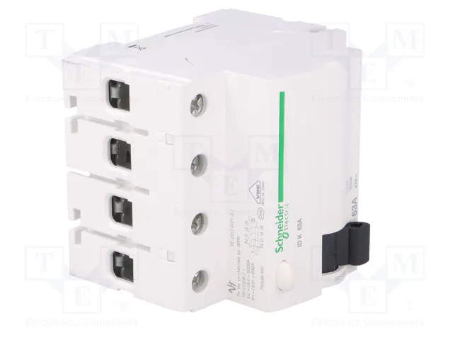 SCHNEIDER ELECTRIC Interruptor diferencial ACTI9 RCD 63A 30mA 4 polos