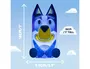 Wondee Lámpara Bluey con Sonido y Luz Interactiva, Figura Luz Quitamiedos con Efectos de Sonido, Decoración Habitación Infantil, 18 cm