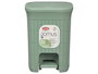 Stefanplast Papelera Domus con pedal, cubo interior extraíble, 6L, Verde Menta, plástico PP, 20.5x27x20.5 cm (Set de 6)