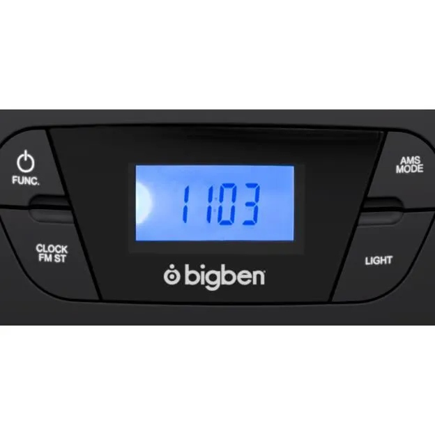 BIGBEN CD61NUSB Reproductor portátil de CD / USB / RADIO con efectos de luz - Negro
