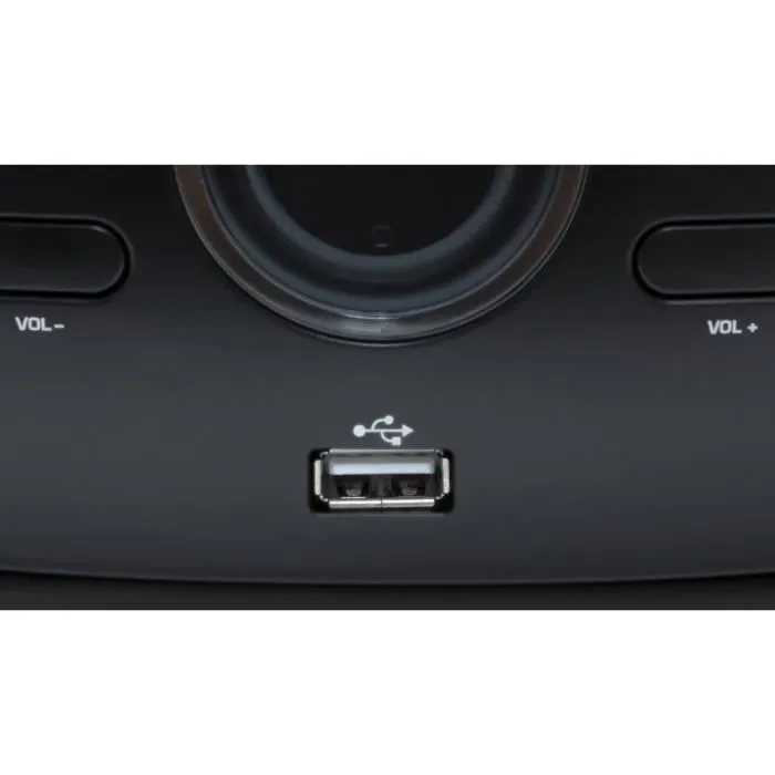 BIGBEN CD61NUSB Reproductor portátil de CD / USB / RADIO con efectos de luz - Negro