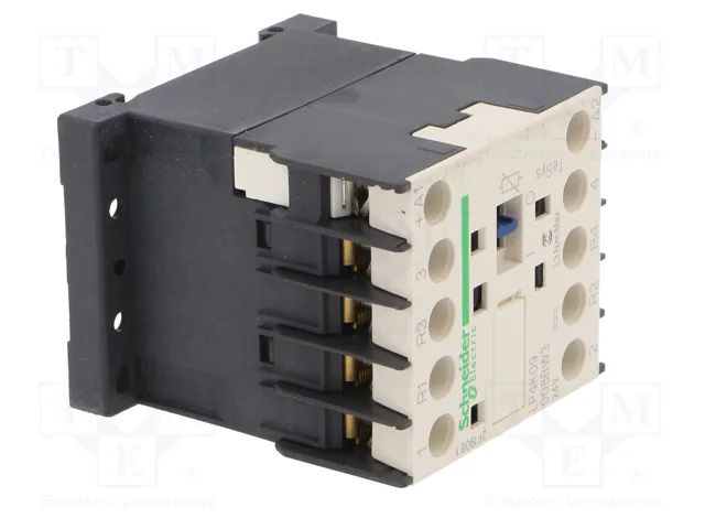 SCHNEIDER ELECTRIC Contactor TeSys K 4-polar 9A 24VDC