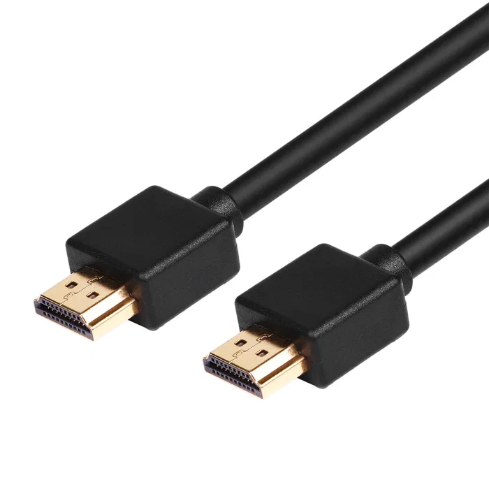 CoolBox Cable HDMI 2.0 1.5m COO-CAB-HDMI-1 - Alta Velocidad 4K Ultra HD 2160p, 3D, PS4, Xbox One, Chapado en Oro, Negro