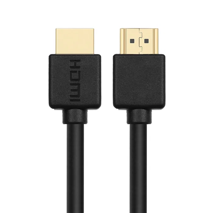 CoolBox Cable HDMI 2.0 1.5m COO-CAB-HDMI-1 - Alta Velocidad 4K Ultra HD 2160p, 3D, PS4, Xbox One, Chapado en Oro, Negro