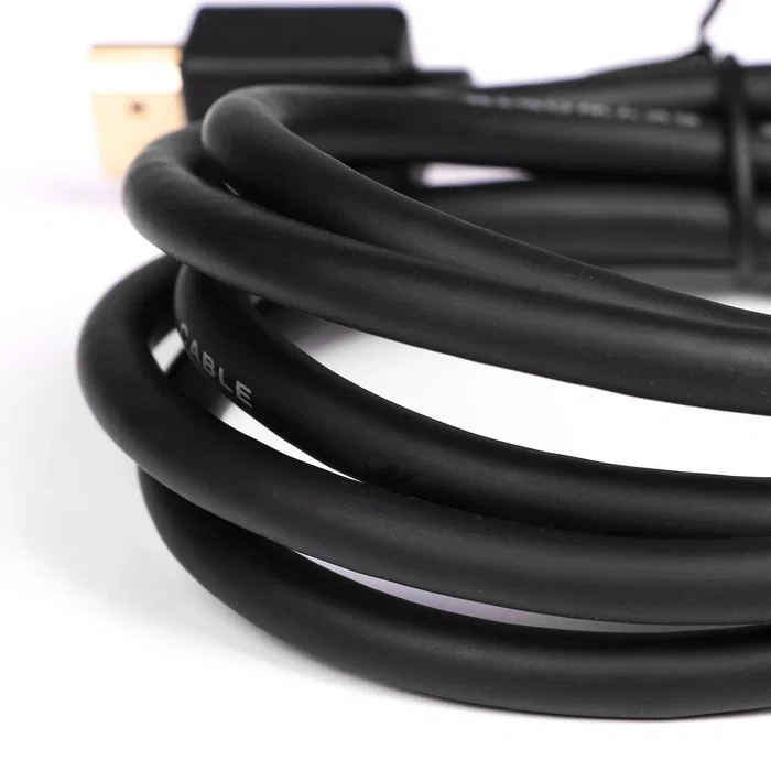 CoolBox Cable HDMI 2.0 1.5m COO-CAB-HDMI-1 - Alta Velocidad 4K Ultra HD 2160p, 3D, PS4, Xbox One, Chapado en Oro, Negro