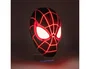 Wondee Lampara Mascara Miles Morales Spider-Man, Luz Decorativa LED 5W, 180 Lumenes, 180x115x175 mm