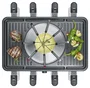 Severin Combo Raclette-Fondue RG2347 para 8 personas, Negro