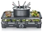 Severin Combo Raclette-Fondue RG2347 para 8 personas, Negro