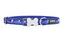 Red Dingo Collar Lightning Navy 15 mm x 24-36 cm