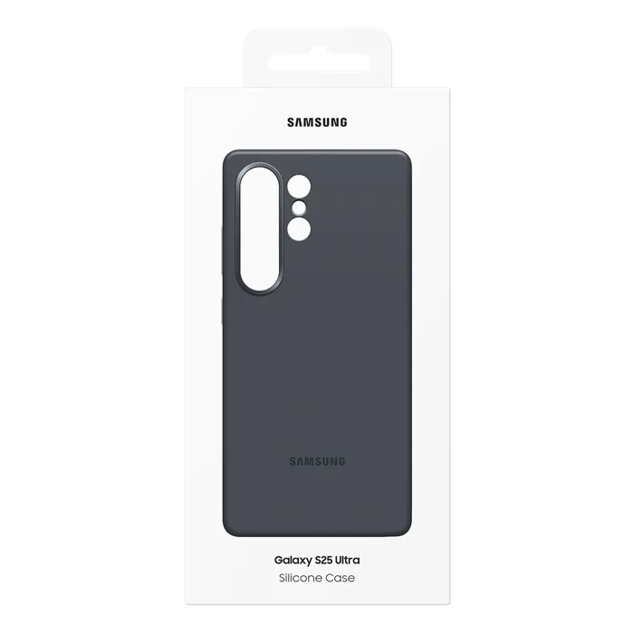 Samsung SAM1736238241570 Funda de Silicona Negra para Galaxy S25 Ultra