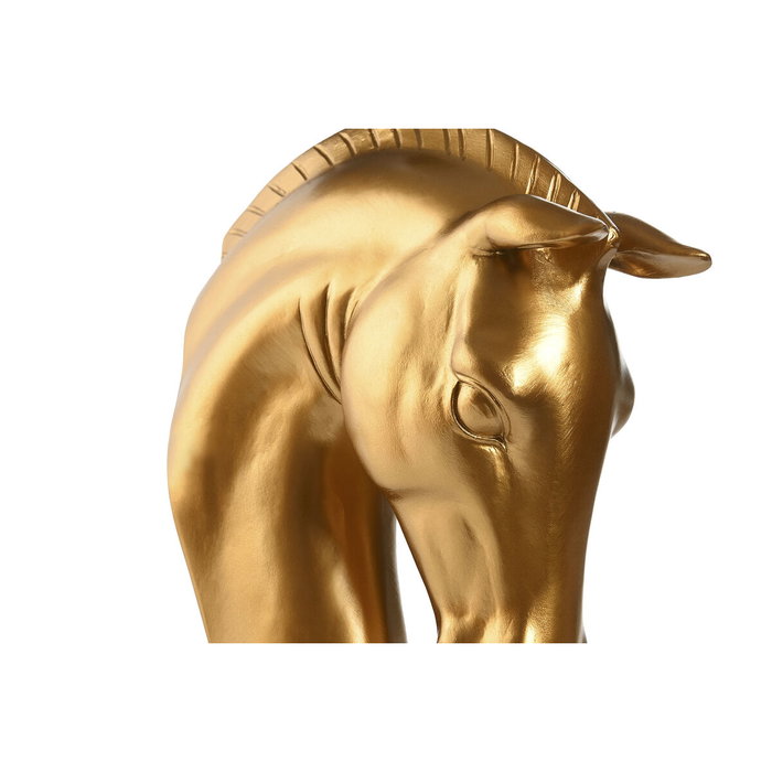 DKD Home Decor Lámpara Aplique de Resina Caballo Dorado