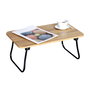 Max Home Mesa plegable pequeña multiusos de madera y acero