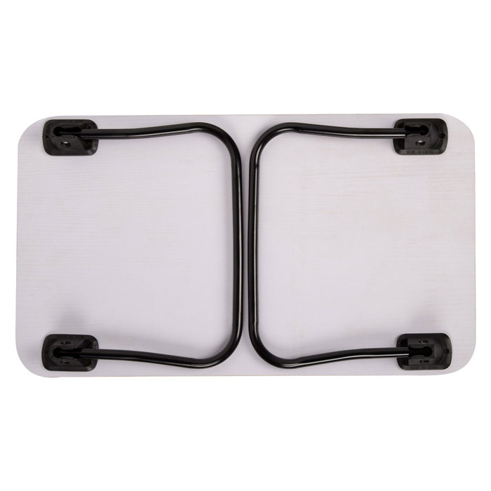 Max Home Mesa plegable pequeña multiusos de madera y acero