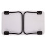 Max Home Mesa plegable pequeña multiusos de madera y acero