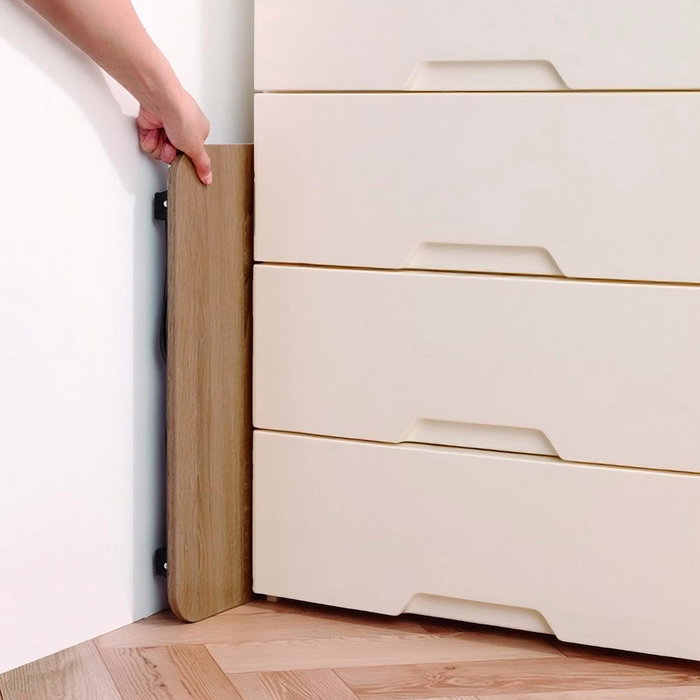 Max Home Mesa plegable pequeña multiusos de madera y acero