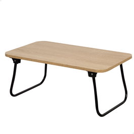 Max Home Mesa plegable pequeña multiusos de madera y acero