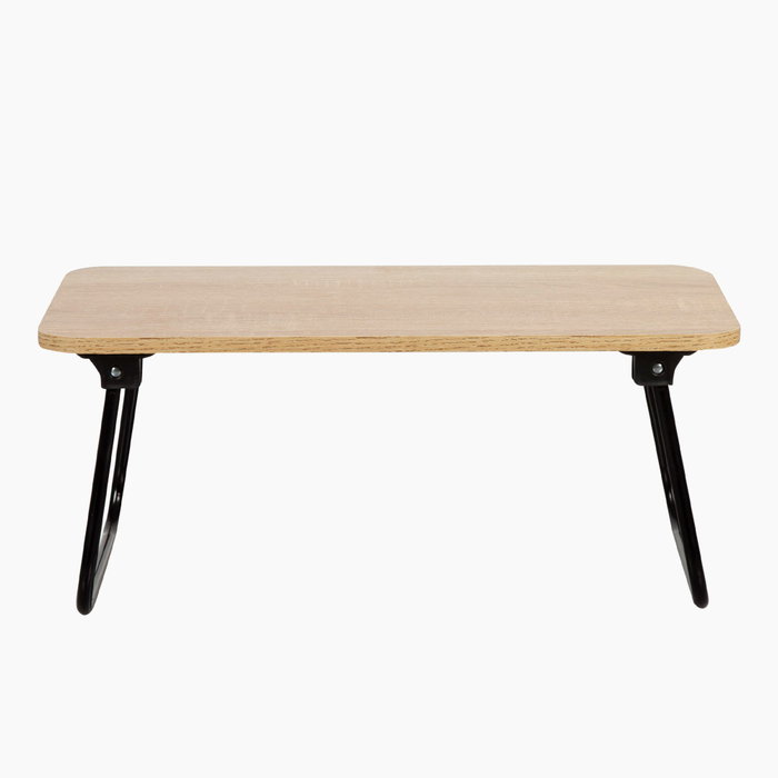 Max Home Mesa plegable pequeña multiusos de madera y acero