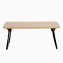 Max Home Mesa plegable pequeña multiusos de madera y acero