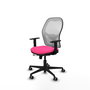 PIQUERAS Y CRESPO Silla de oficina Jorquera Rosa y Blanco