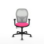 PIQUERAS Y CRESPO Silla de oficina Jorquera Rosa y Blanco