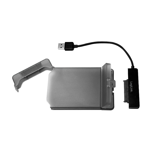 LogiLink AU0037 Carcasa de disco duro/SSD 2.5 Pulgadas Gris