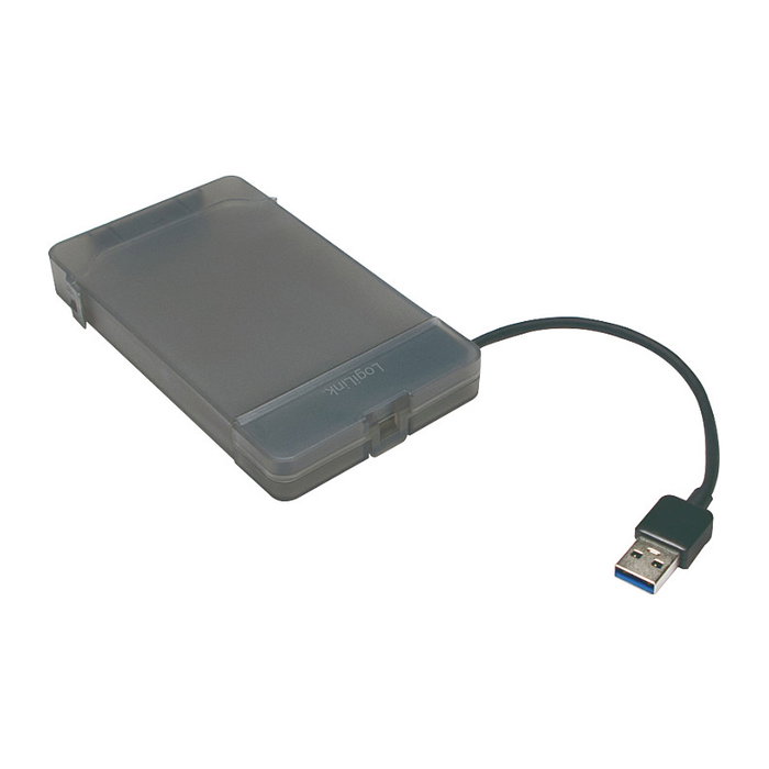 LogiLink AU0037 Carcasa para HDD/SSD de 2.5 pulgadas, Gris