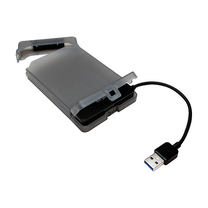 LogiLink AU0037 Carcasa de disco duro/SSD 2.5 Pulgadas Gris