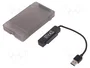 LogiLink AU0037 Carcasa para HDD/SSD de 2.5 pulgadas, Gris