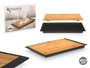Kinvara Tabla para cortar pan negra 38x27cm