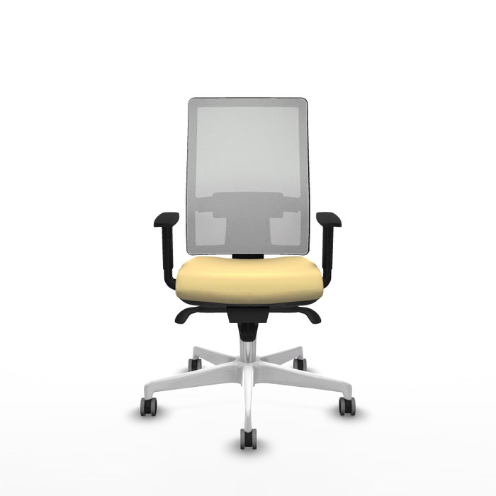 PIQUERAS Y CRESPO Silla de oficina Horna con mecanismo Sincro, Crema y Blanco PIQUERAS Y CRESPO Silla de oficina Horna con mecanismo Sincro, Crema y Blanco