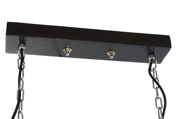DKD Home Decor Lámpara de Techo Estilo Loft Gris Marrón Oscuro Hierro Mango 2 Focos 104 x 25 x 28 cm DKD Home Decor Lámpara de Techo Estilo Loft Gris Marrón Oscuro Hierro Mango 2 Focos 104 x 25 x 28 cm