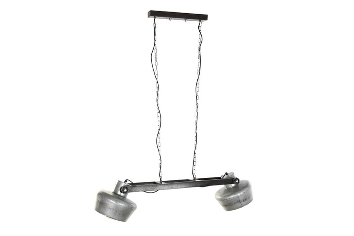 DKD Home Decor Lámpara de Techo Estilo Loft Gris Marrón Oscuro Hierro Mango 2 Focos 104 x 25 x 28 cm DKD Home Decor Lámpara de Techo Estilo Loft Gris Marrón Oscuro Hierro Mango 2 Focos 104 x 25 x 28 cm