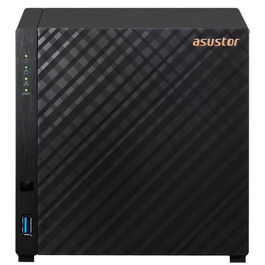 Asustor Drivestor 4 Gen2 (AS1204T) NAS - 4 Bahías, Procesador Quad-Core, Puerto 2.5GbE, 1GB RAM, Transcodificación 4K H.265, Almacenamiento Multimedia