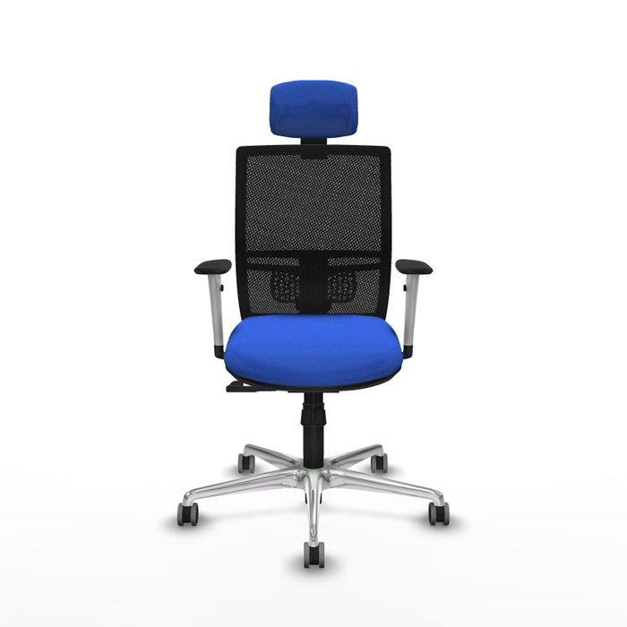PIQUERAS Y CRESPO Silla de oficina Yunquera con mecanismo Sincro, Azul y Negro PIQUERAS Y CRESPO Silla de oficina Yunquera con mecanismo Sincro, Azul y Negro