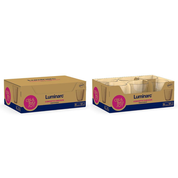 Vaso Alto Vidrio Eco Concepto Luminarc 31 cL (6 Unidades) Vaso Alto Vidrio Eco Concepto Luminarc 31 cL (6 Unidades)