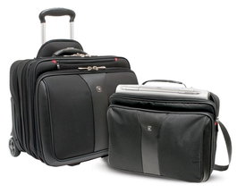 Wenger Patriot 2teiliges Business-Set Trolley Negro 43.2cm 17Zoll con Maletín Notebook 39cm 15.4Zoll