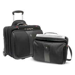 Wenger Patriot 2teiliges Business-Set Trolley Negro 43.2cm 17Zoll con Maletín Notebook 39cm 15.4Zoll