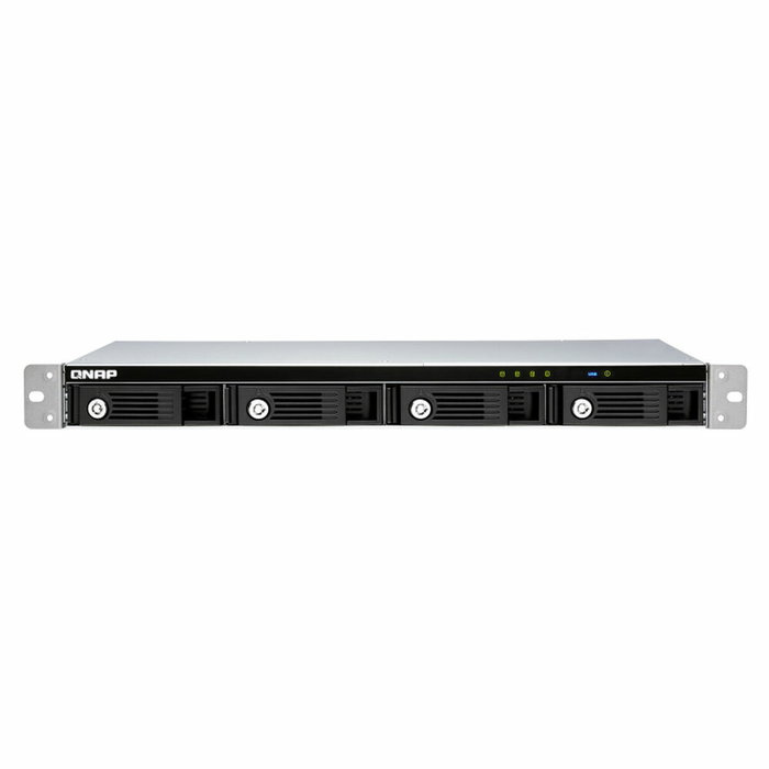 QNAP TR-004U Carcasa de disco duro/SSD de 4 bahías, montaje en rack 1U, USB Tipo-C