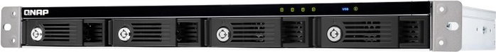 QNAP TR-004U Carcasa de disco duro/SSD de 4 bahías, montaje en rack 1U, USB Tipo-C